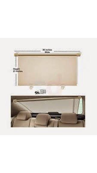Car Rear Window Roller Sun Shades Beige